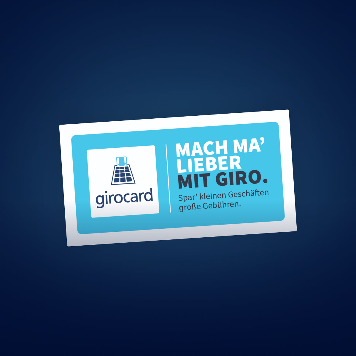 Aufkleber "Mach ma´lieber mit giro"