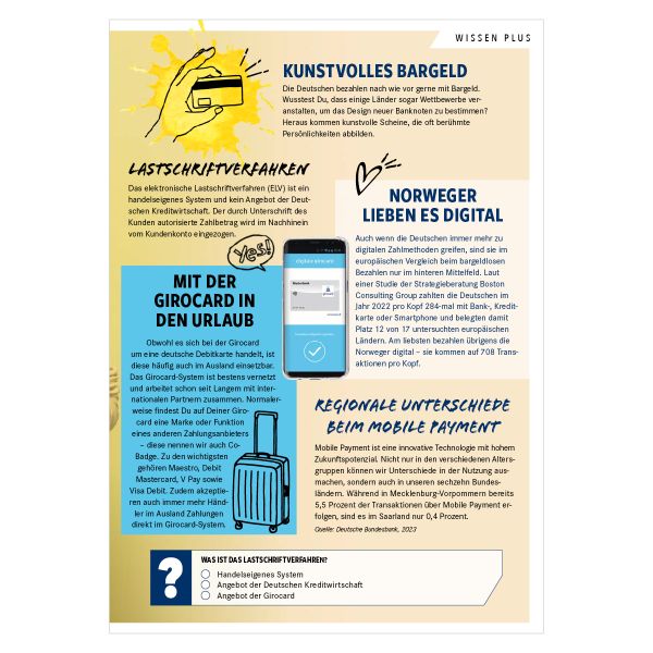 girocard Markenlehrbrief